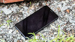 A cellphone on the ground