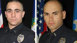 Bristol Police Sgt. Alex Hamzy (left) and Lt. Dustin DeMonte