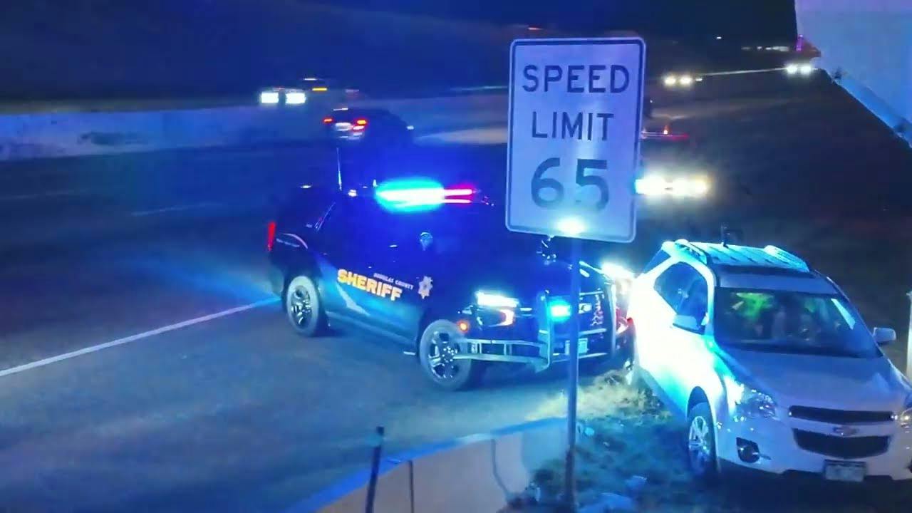 Douglas County deputies use a PIT maneuver to stop a speeding wrong-way driver