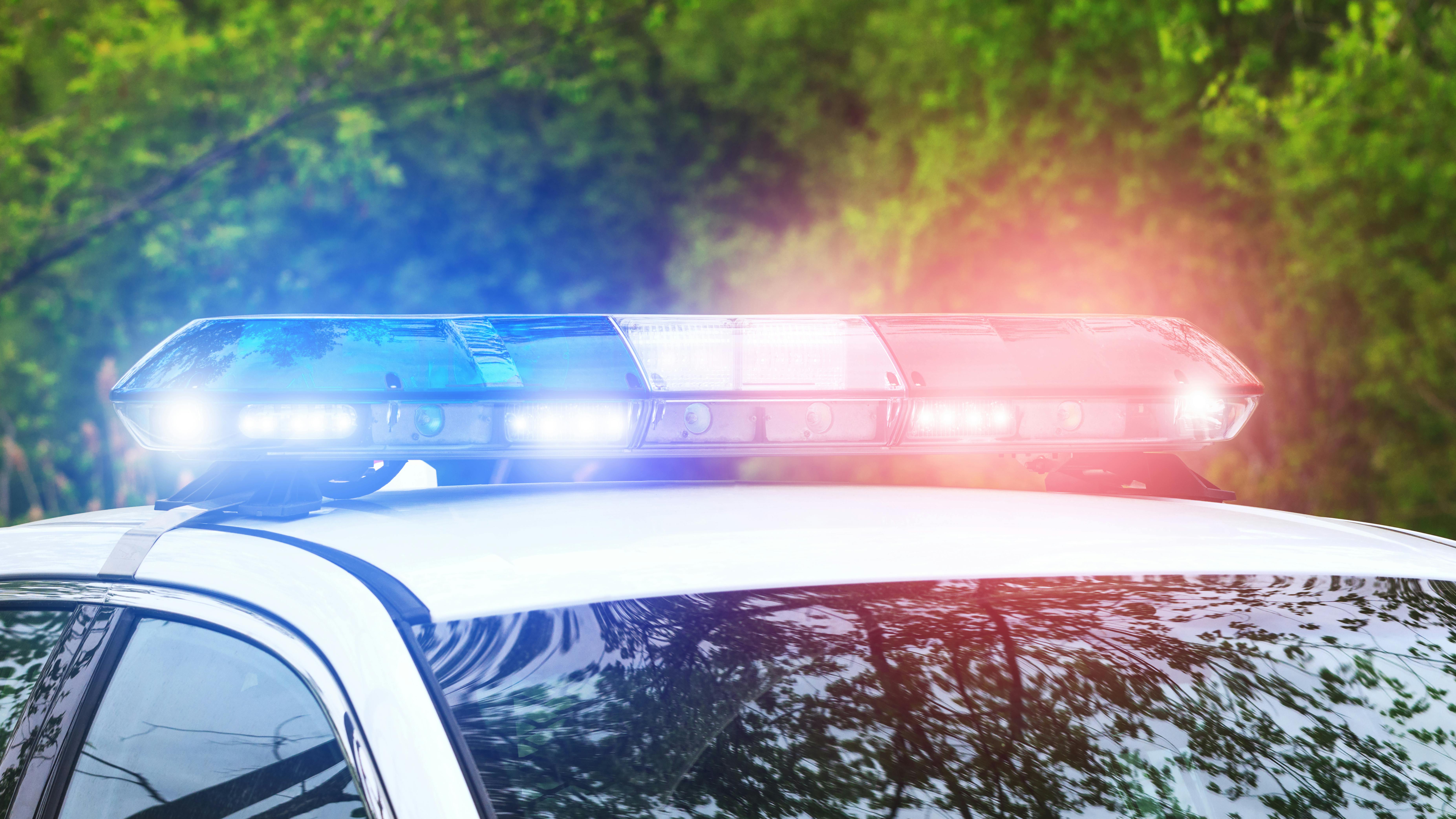 Police cruiser lights