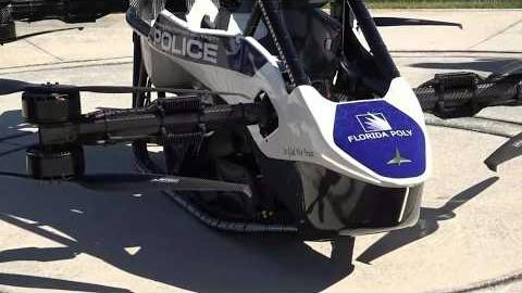 Astro, the Florida Polytechnic University Police Department's new single-seat flying patrol vehicle