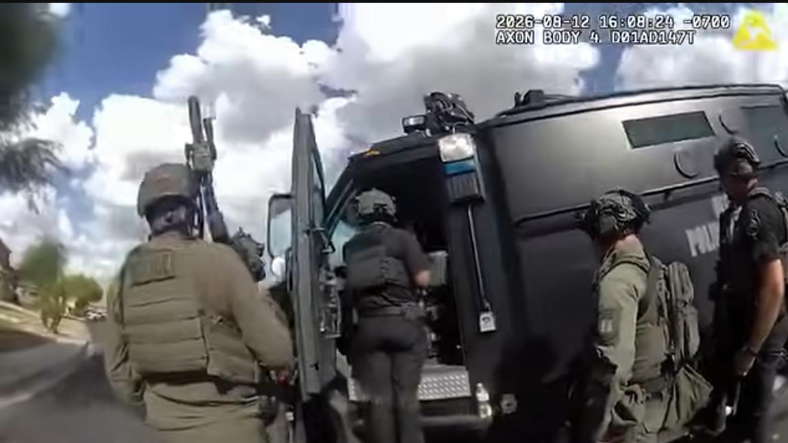 A Glendale SWAT unit comes under fire from a suspect during an hourslong standoff