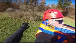 Video footage shows Maryland State Police aviation crews rescue a hunter hanging upside down from a tree stand