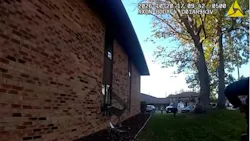 A deer jumps out of an apartment in front of Appleton police