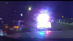 Driver crashes into Montgomery County deputy's cruiser door
