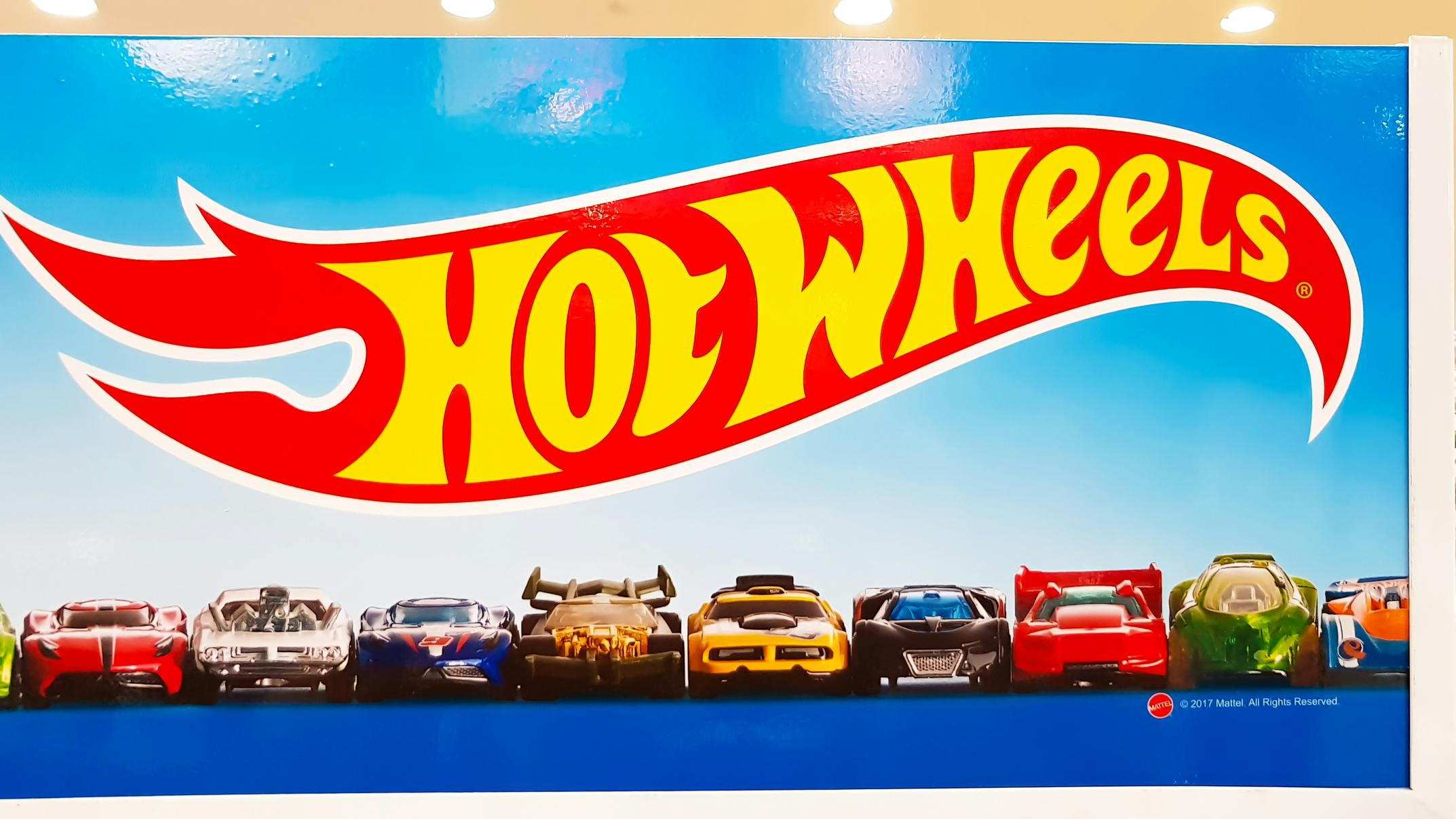 Hot Wheels toy car display