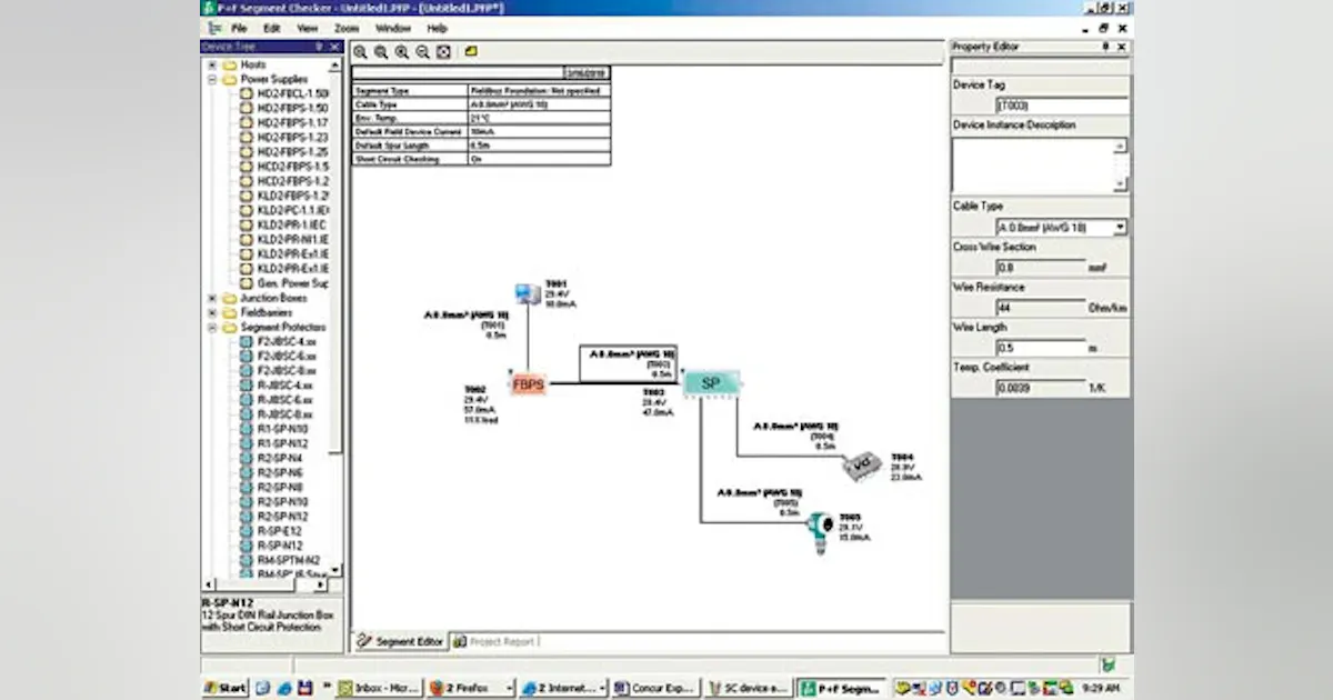 Fieldbus Software Software Simplifies Fieldbus Validation | Automation World