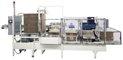 Side-load case packer, which has a rated speed of 12 cases/min., relies on power monitor for real-time data on energy consumptio Side-load case packer, which has a rated speed of 12 cases/min., relies on power monitor for real-time data on energy consumptio