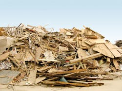 The PAL Crusher Tiger digests urban forest material. The PAL Crusher Tiger digests urban forest material.