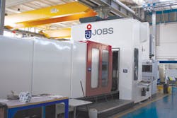 A 5-axis milling machine from Jobs S.p.A. about ready for shipment.