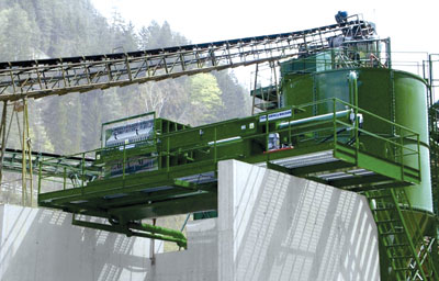 Dewatering technology from Fraccaroli e Balzan S.p.A. permits up to 90 percent of the water required during quarrying to be reus