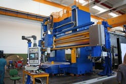 A large milling machine with a four-meter table was one machine seen at PietroCarnaghi.