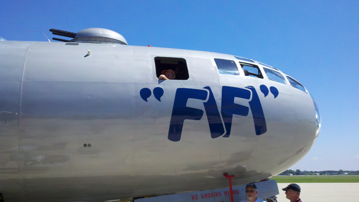 Top, a 50-caliber machine gun turret, one of four Crew Chief Dave Miller would like to get restored.