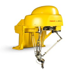 The M-1iA is the first parallel-style robot from Fanuc Robotics The M-1iA is the first parallel-style robot from Fanuc Robotics