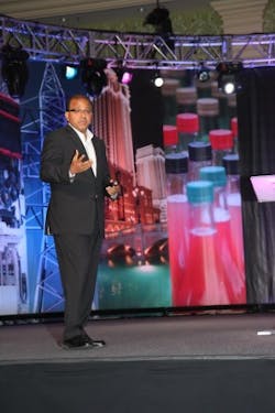 During his keynote address, Wonderware Chief Executive Officer Sudipta Bhattacharya stressed the importance of the company &apos;s pa