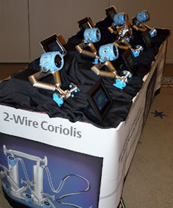 The 2200S is the first two-wire Micro Motion Coriolis meter.