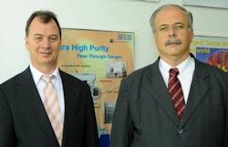 Gehard Bonn (left) and Carlos Guapyass are planning investments in Wika Brazil for 2008.