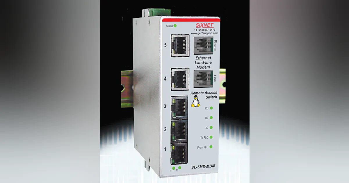 Remote Switch Networking 5-port Remote Access Ethernet Switch | Automation World