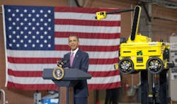 President Barack Obama calls on industry, universities and the federal government to together invest in emerging technologies th