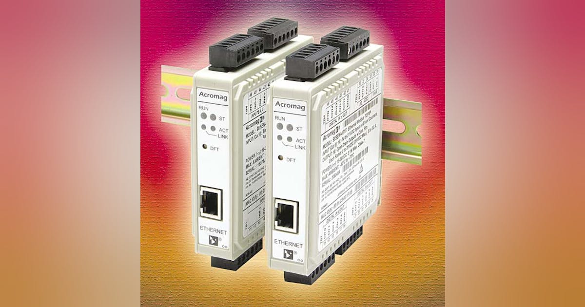 Ethernet I/O Modules with Counter/Timer Functions | Automation World