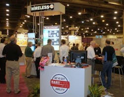WirelessHart was heavily promoted at the Hart Communication Foundation booth at ISA Expo, with wireless equipment from multiple WirelessHart was heavily promoted at the Hart Communication Foundation booth at ISA Expo, with wireless equipment from multiple