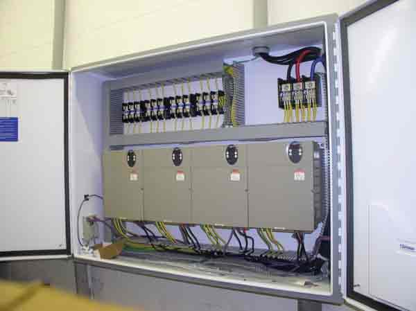 The dryer panel of the Tunnel Commander system contains Telemecanique Altivar drives that help reduce power consumption and exte