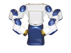 The Motoman DA20 dual-armed robot can perform tasks that were ?EURoeonce done only by people,?EUR? the company says. The Motoman DA20 dual-armed robot can perform tasks that were ?EURoeonce done only by people,?EUR? the company says.