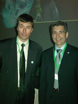 Schneider Electric Vice President for Technology Alain Marbach (left) and Elau AG Vice President for International Sales Patrik