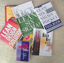There was plenty of literature available from tabletop exhibits set up by vendors at the Lean Six Sigma conference.