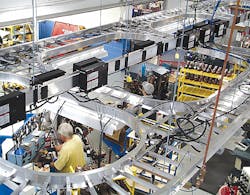 Executive Mark Birmingham says that moving to a cellular production system helped boost productivity by up to 30 percent. Executive Mark Birmingham says that moving to a cellular production system helped boost productivity by up to 30 percent.