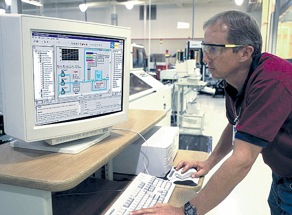 Plant operators can access information and relay data to the front office. Source: GE Fanuc