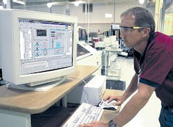 Plant operators can access information and relay data to the front office. Source: GE Fanuc Plant operators can access information and relay data to the front office. Source: GE Fanuc