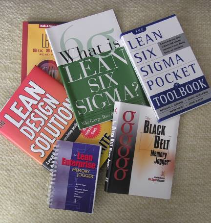 There was plenty of literature available from tabletop exhibits set up by vendors at the Lean Six Sigma conference.