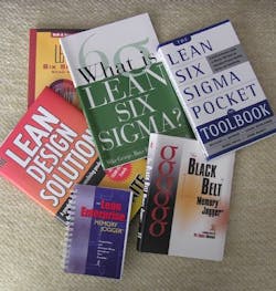 There was plenty of literature available from tabletop exhibits set up by vendors at the Lean Six Sigma conference. There was plenty of literature available from tabletop exhibits set up by vendors at the Lean Six Sigma conference.