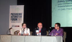 Roberta Nelson Shea discusses the need for risk assessment to be included in safety standards. Also included are Dave Herrington Roberta Nelson Shea discusses the need for risk assessment to be included in safety standards. Also included are Dave Herrington