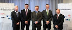 Representatives of the five automation foundations who signed the agreement to form FDI Cooperation LLC (left to right): Richard Representatives of the five automation foundations who signed the agreement to form FDI Cooperation LLC (left to right): Richard