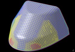 Composite engineering image from Vistagy's FiberSIM. (Source: Vistagy) Composite engineering image from Vistagy's FiberSIM. (Source: Vistagy)