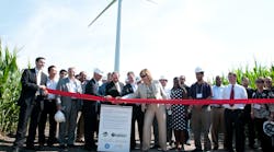 Representatives from GE, IIT, Invenergy and others attended a kick-off event at the research site.