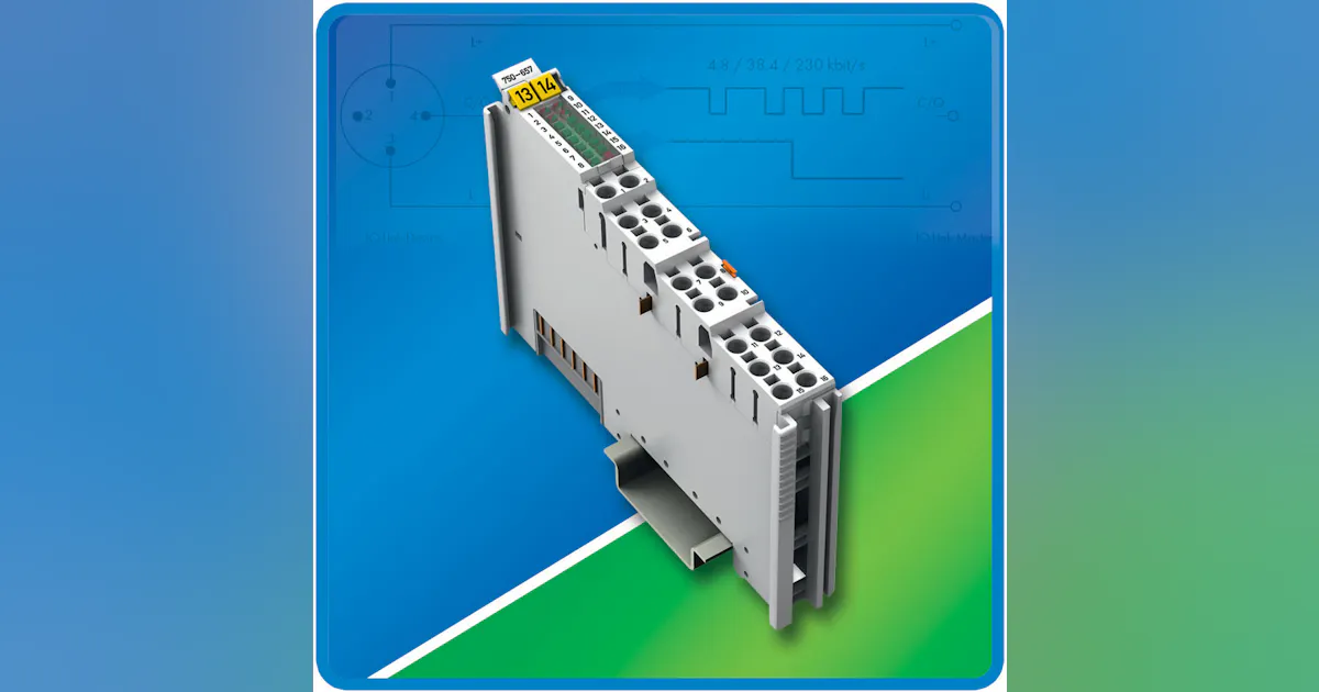 Wago Module Linking Wago Corporation: Four-Channel IO-Link Master | Automation World