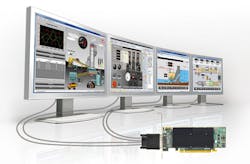 Progea validated Matrox M-Series multi-display graphics cards for use with its latest SCADA platform, Movicon 11.