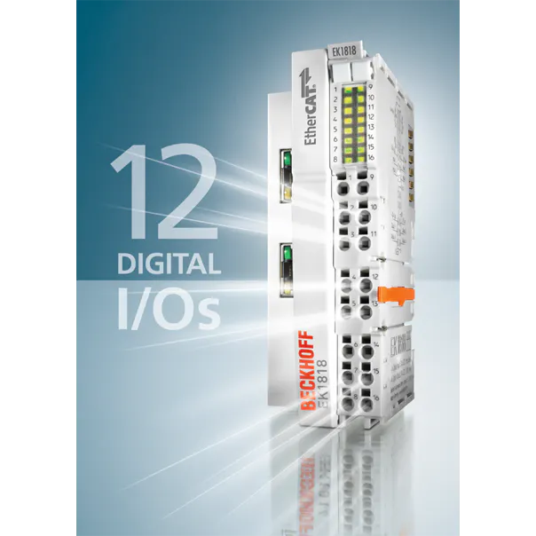 Beckhoff Automation: EtherCAT Coupler Integrates 12 Digital I/Os ...