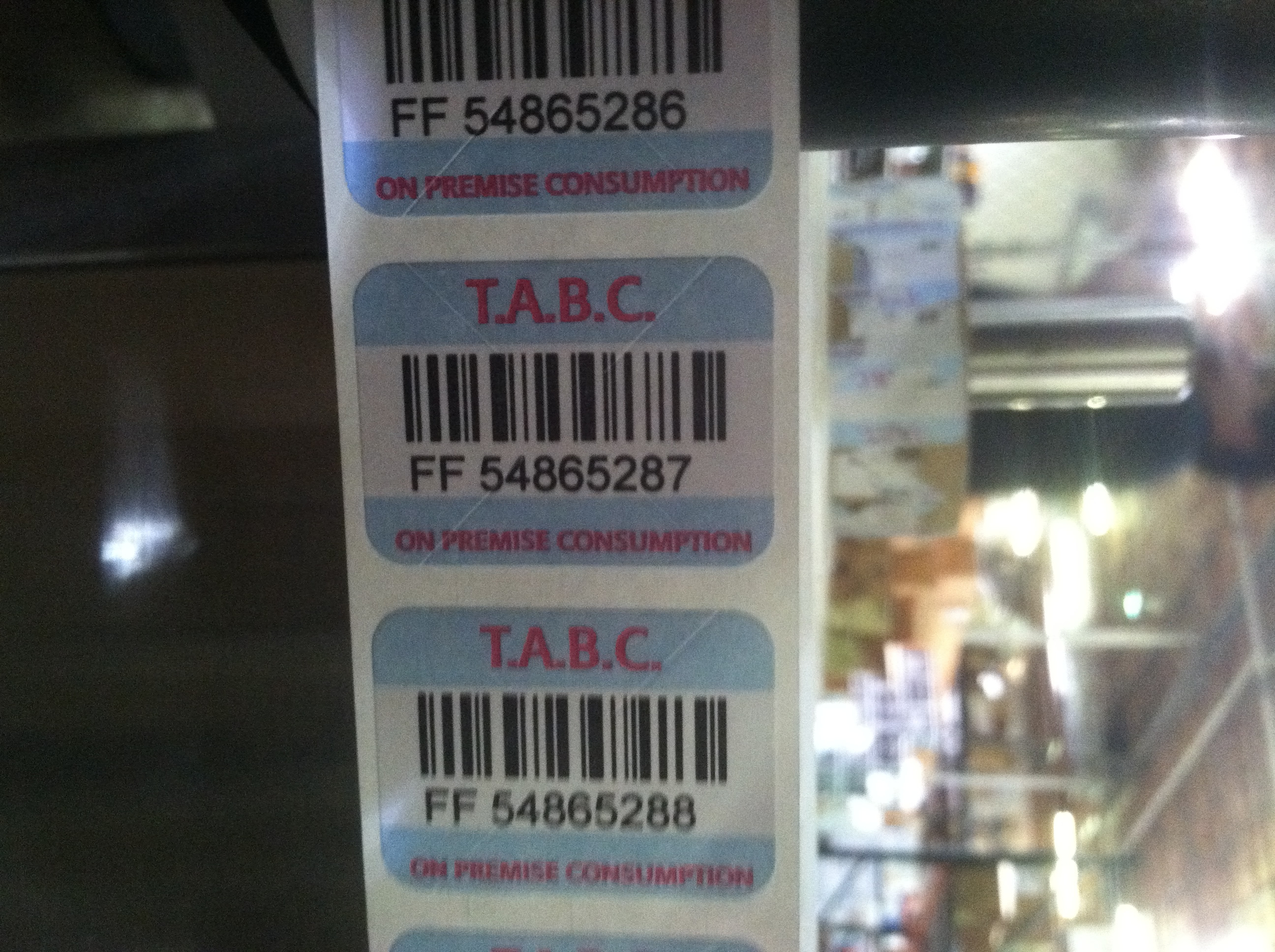 Tax stamps need to be applied to liquor bottles sold at wholesale level.