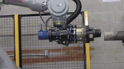 Aw 12543 Threader Robot Approaching Pipe Aw 12543 Threader Robot Approaching Pipe