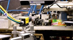 Heart of the Action: the In-Sight Micro 1400 from Cognex checks seam welds of Knorr Fix sachets at high speeds. Heart of the Action: the In-Sight Micro 1400 from Cognex checks seam welds of Knorr Fix sachets at high speeds.