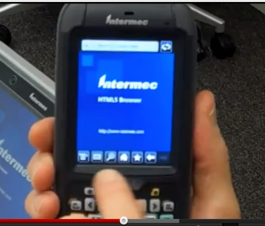 A view of the new browser on one of the company's handheld computers.