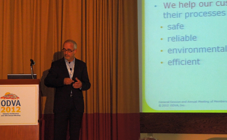 Dr. Raimund Sommer, Managing Dir., Endress+Hauser, says customers are asking for more EtherNet/IP-enabled devices.