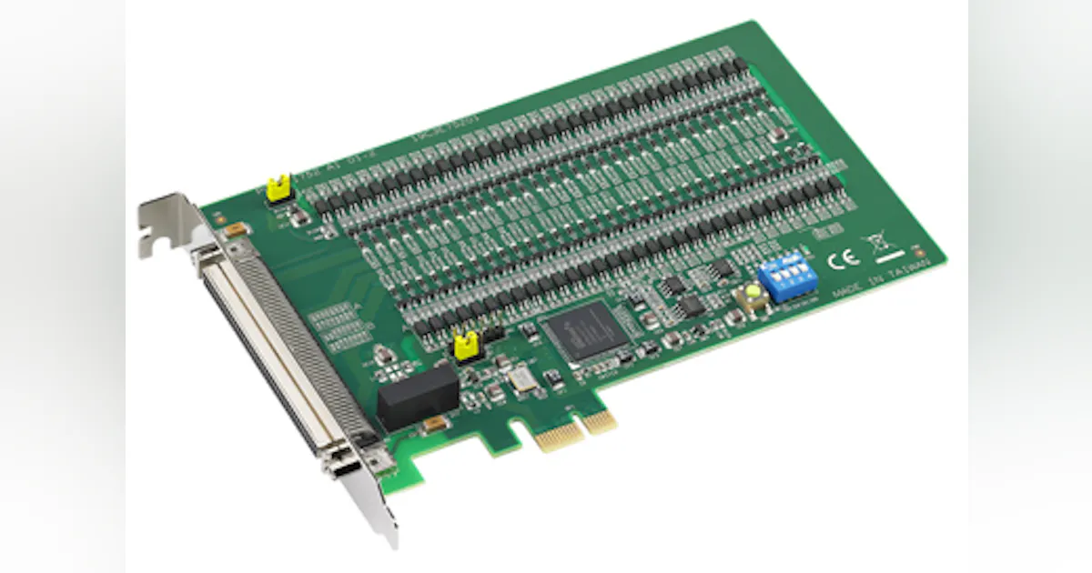 Daq Card Advantech Co., Ltd.: High Density PCI Express DAQ Cards | Automation World