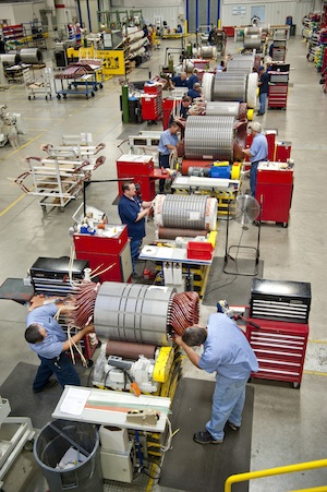 Motor Production at Siemens Norwood plant.