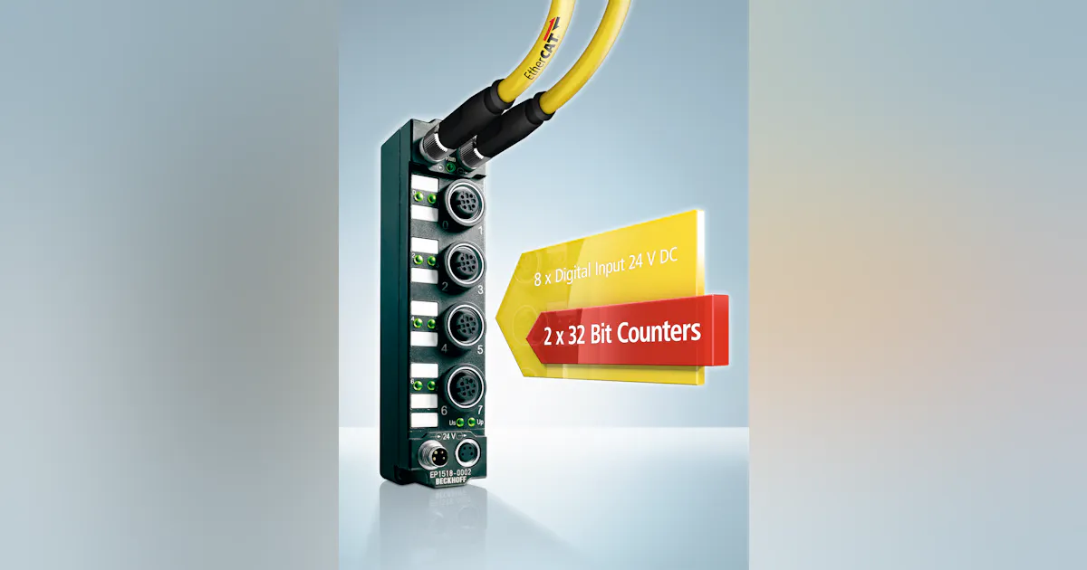 Beckhoff Automation: EtherCAT Input Box Combines Multiple Functions ...