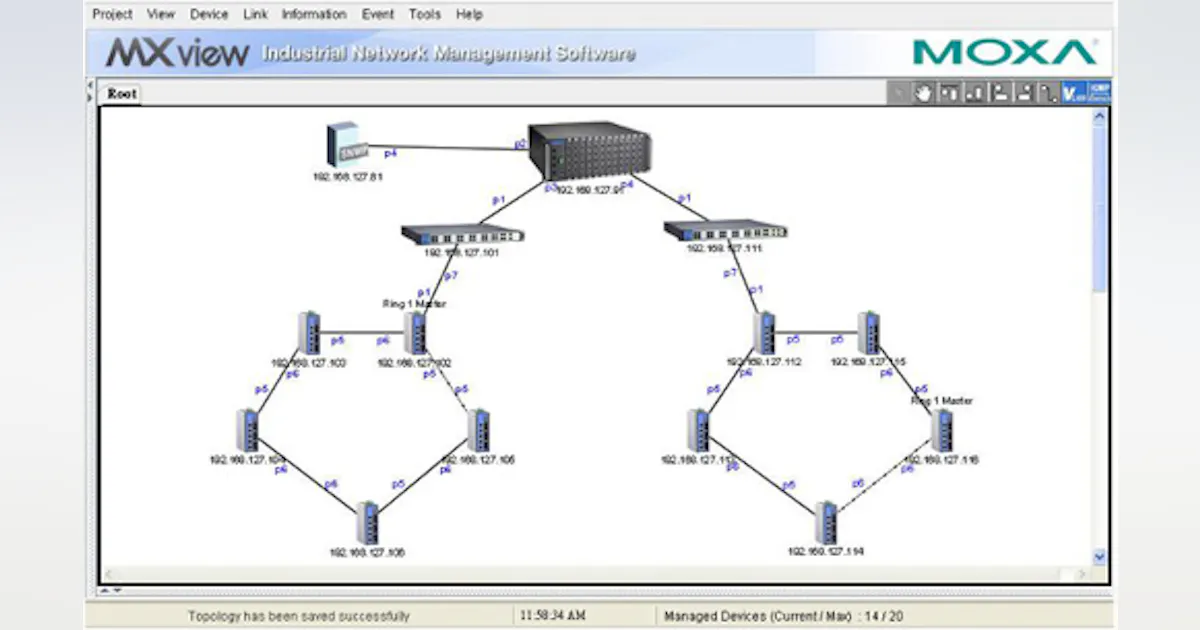 Mx View Example Moxa Updates MXview Network Management Software | Automation World